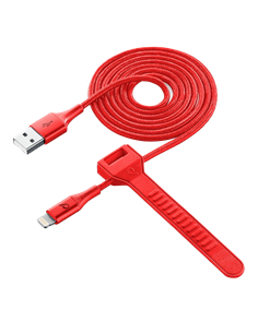 Cablu încărcare și sincronizare Cellularline Satellite MFI, USB Type-A/Lightning, 1m, Roșu 2