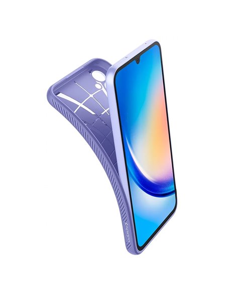 Чехол Spigen Samsung A34, Liquid Air, Фиолетовый