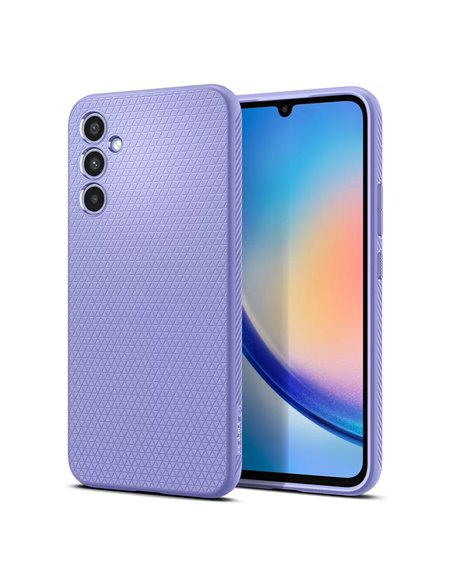Чехол Spigen Samsung A34, Liquid Air, Фиолетовый