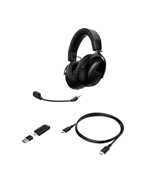 Игровая Гарнитура HyperX Cloud III S, Беспроводной, Чёрный
