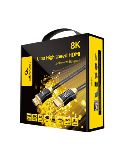 Видеокабель Cablexpert CCBP-HDMI8K-AOC-5M, HDMI (M) - HDMI (M), 5м, Чёрный