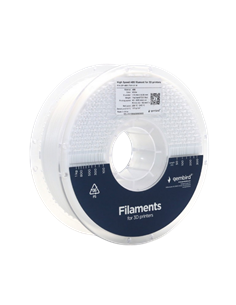 Filament pentru imprimantă 3D Gembird 3DP-ABS1.75HY-01-W, ABS, Alb, 1.75 mm, 1kg