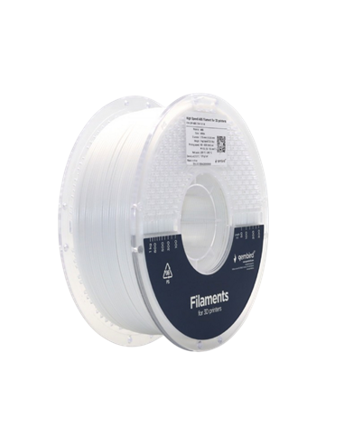 Filament pentru imprimantă 3D Gembird 3DP-ABS1.75HY-01-W, ABS, Alb, 1.75 mm, 1kg