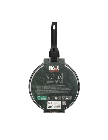 Tigaie pentru clătite RESTO 93065, 24cm, Negru