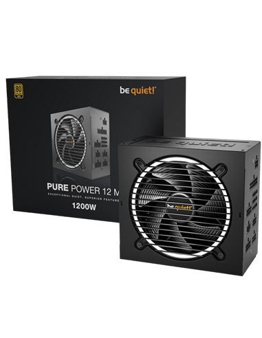Блок питания для компьютеров be quiet! PURE POWER 12 M, 1200Вт, ATX, Полностью модульный