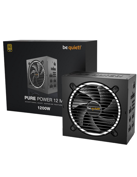 Блок питания для компьютеров be quiet! PURE POWER 12 M, 1200Вт, ATX, Полностью модульный
