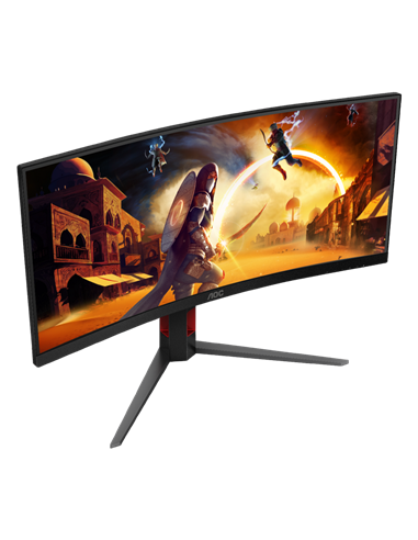 34" Игровой монитор AOC CU34G4, VA 3440x1440 WQHD, Чёрный