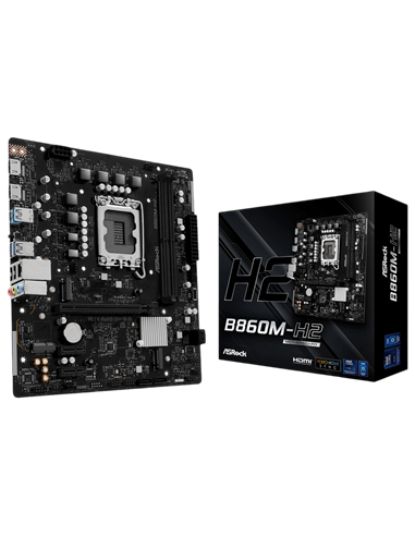 Placă de bază ASRock B860M-H2, LGA1851, Intel B860, Micro-ATX