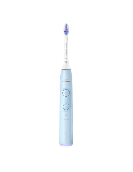 Электрическая звуковая зубная щетка Philips HX7406/02, Голубой