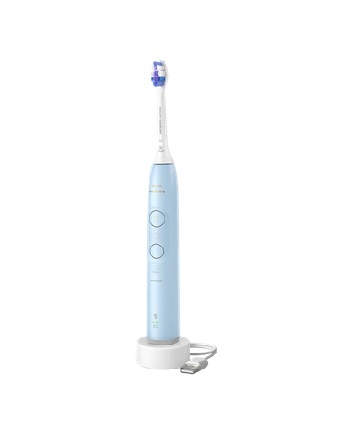 Электрическая звуковая зубная щетка Philips HX7406/02, Голубой