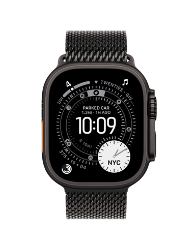 Ceas inteligent Apple Watch Ultra 3, 49mm, Black Titanium