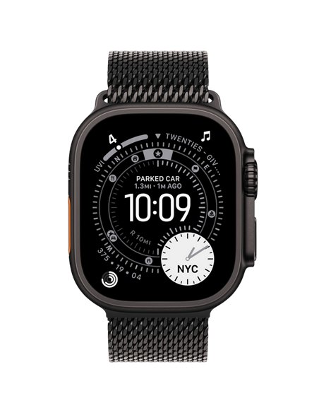 Ceas inteligent Apple Watch Ultra 3, 49mm, Black Titanium