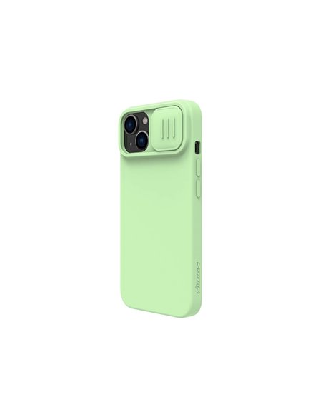 Чехол Nillkin iPhone 14 Plus, CamShield Silky Silicone, Зелёный