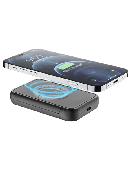Портативное зарядное устройство Cellularline MAG 5000 Wireless, 5000мА·ч, Чёрный