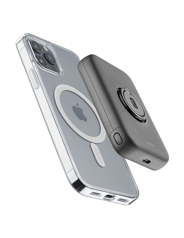Портативное зарядное устройство Cellularline MAG 5000 Wireless, 5000мА·ч, Чёрный