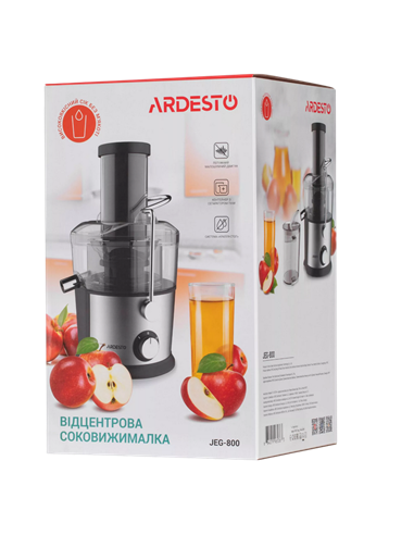 Storcător de fructe și legume Ardesto JEG-800, Oțel inoxidabil