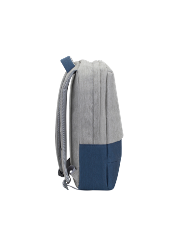 Rucsac pentru Laptop RivaCase Prater, 15.6", Poliester, Gri/Albastru