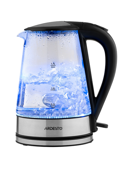 Fierbător electric Ardesto EKL-F110, Oțel Inoxidabil | Negru