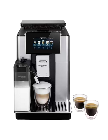 Espressor automat De'Longhi ECAM610.55.SB, Argintiu / Negru