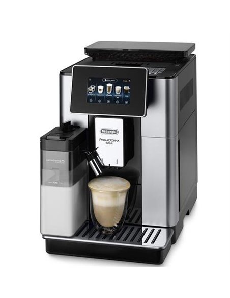 Espressor automat De'Longhi ECAM610.55.SB, Argintiu / Negru