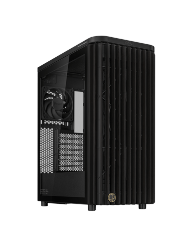 Carcasă PC ASUS ProArt PA401 Wood TG, Midi-Tower, Fără PSU, Negru