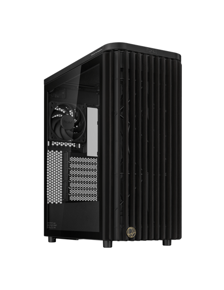Компьютерный корпус ASUS ProArt PA401 Wood TG, Midi-Tower, Без блока питания, Чёрный