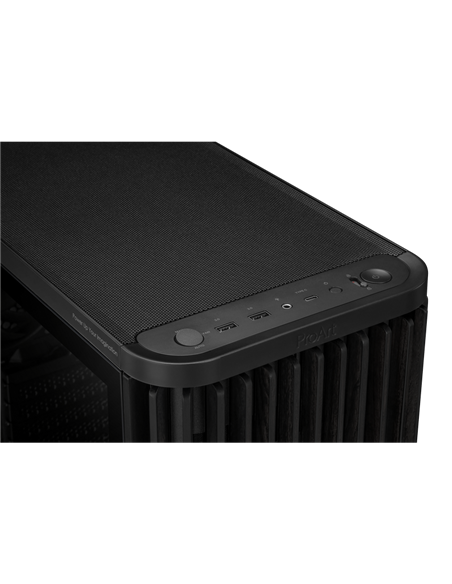 Carcasă PC ASUS ProArt PA401 Wood TG, Midi-Tower, Fără PSU, Negru