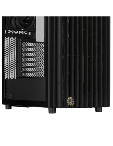 Carcasă PC ASUS ProArt PA401 Wood TG, Midi-Tower, Fără PSU, Negru