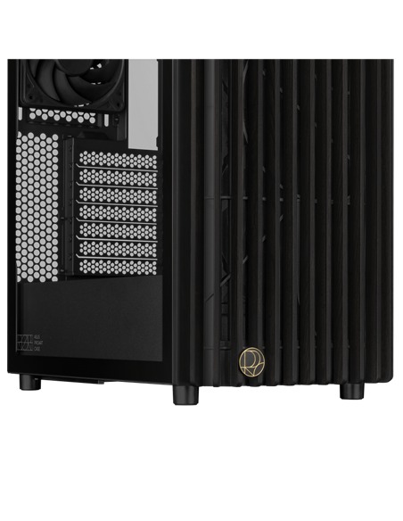 Carcasă PC ASUS ProArt PA401 Wood TG, Midi-Tower, Fără PSU, Negru