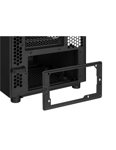 Carcasă PC ASUS ProArt PA401 Wood TG, Midi-Tower, Fără PSU, Negru