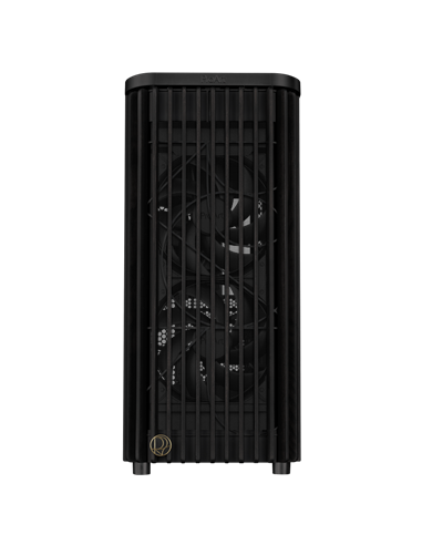 Компьютерный корпус ASUS ProArt PA401 Wood TG, Midi-Tower, Без блока питания, Чёрный