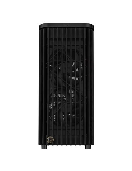 Компьютерный корпус ASUS ProArt PA401 Wood TG, Midi-Tower, Без блока питания, Чёрный