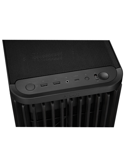 Компьютерный корпус ASUS ProArt PA401 Wood TG, Midi-Tower, Без блока питания, Чёрный