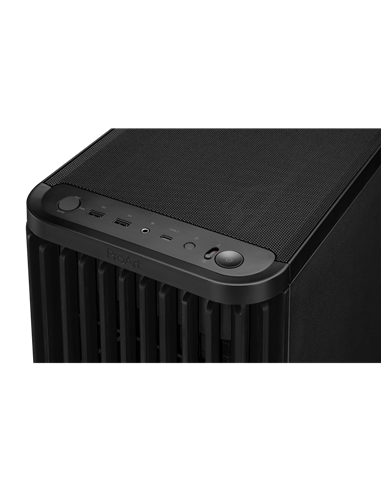Carcasă PC ASUS ProArt PA401 Wood TG, Midi-Tower, Fără PSU, Negru