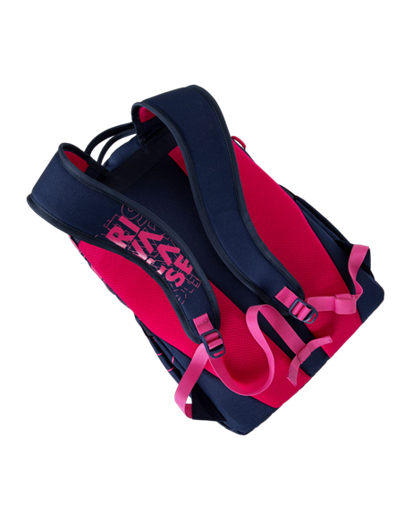 Rucsac zilnic RivaCase Heide, 15.6", Poliester, Albastru închis/Roz