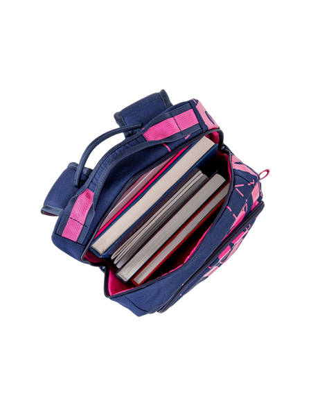 Rucsac zilnic RivaCase Heide, 15.6", Poliester, Albastru închis/Roz
