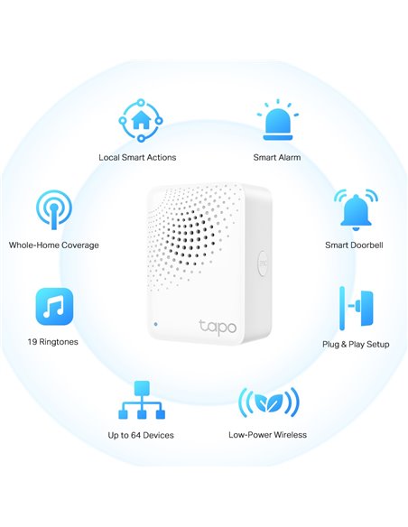 Smart Hub TP-LINK Tapo H100, Alb