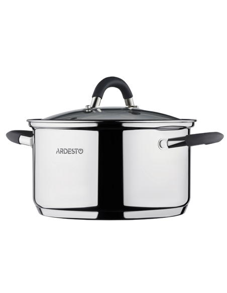 Кастрюля Ardesto AR1936CS, 3,4л, 20см, Нержавеющая сталь