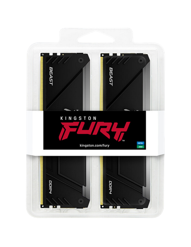 Memorie RAM Kingston FURY Beast RGB, DDR4 SDRAM, 3600 MHz, 32 GB, KF436C18BB2AK2/32
