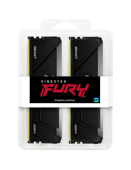 Memorie RAM Kingston FURY Beast RGB, DDR4 SDRAM, 3600 MHz, 32 GB, KF436C18BB2AK2/32
