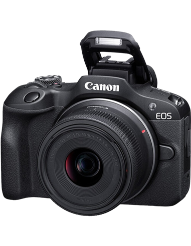 Aparat Foto Mirrorless Canon EOS R100 & RF-S 18-45mm f/4.5-6.3 IS STM & RF-S 55-210mm f/5-7.1 IS STM KIT