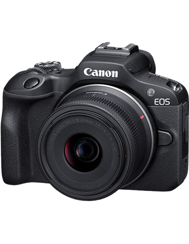 Aparat Foto Mirrorless Canon EOS R100 & RF-S 18-45mm f/4.5-6.3 IS STM & RF-S 55-210mm f/5-7.1 IS STM KIT