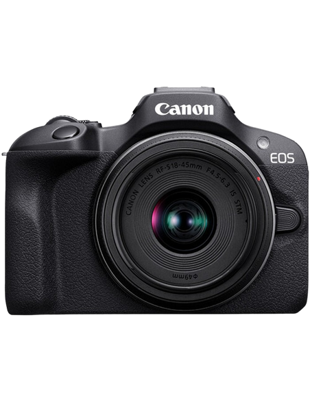 Беззеркальный фотоаппарат Canon EOS R100 & RF-S 18-45mm f/4.5-6.3 IS STM & RF-S 55-210mm f/5-7.1 IS STM KIT