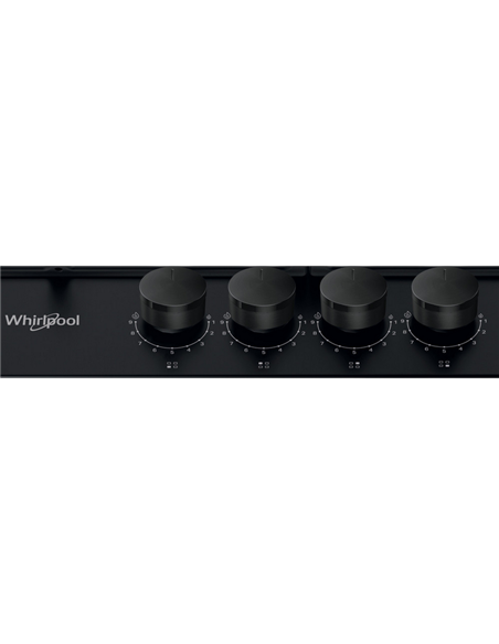 Plită pe gaz Whirlpool TKRL 661 NB, Negru