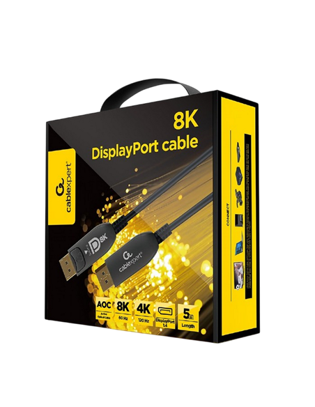Cablu Video Cablexpert AOC Premium Series, DisplayPort (M) - DisplayPort (M), 5m, Negru