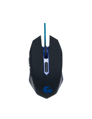 Игровая мышь Gembird MUSG-001-B, Черный/Синий