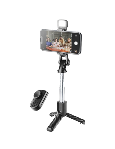 Selfie Stick Cellularline Tripod Sparkle, Negru
