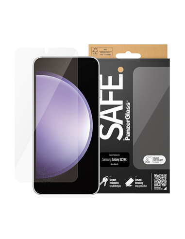 Sticlă de protecție PanzerGlass SAFE. Ultra-Wide Fit Samsung Galaxy S23 FE, Transparent