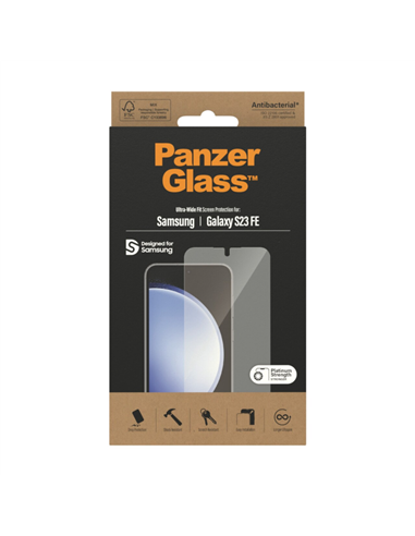 Sticlă de protecție PanzerGlass SAFE. Ultra-Wide Fit Samsung Galaxy S23 FE, Transparent