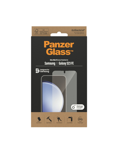 Sticlă de protecție PanzerGlass SAFE. Ultra-Wide Fit Samsung Galaxy S23 FE, Transparent